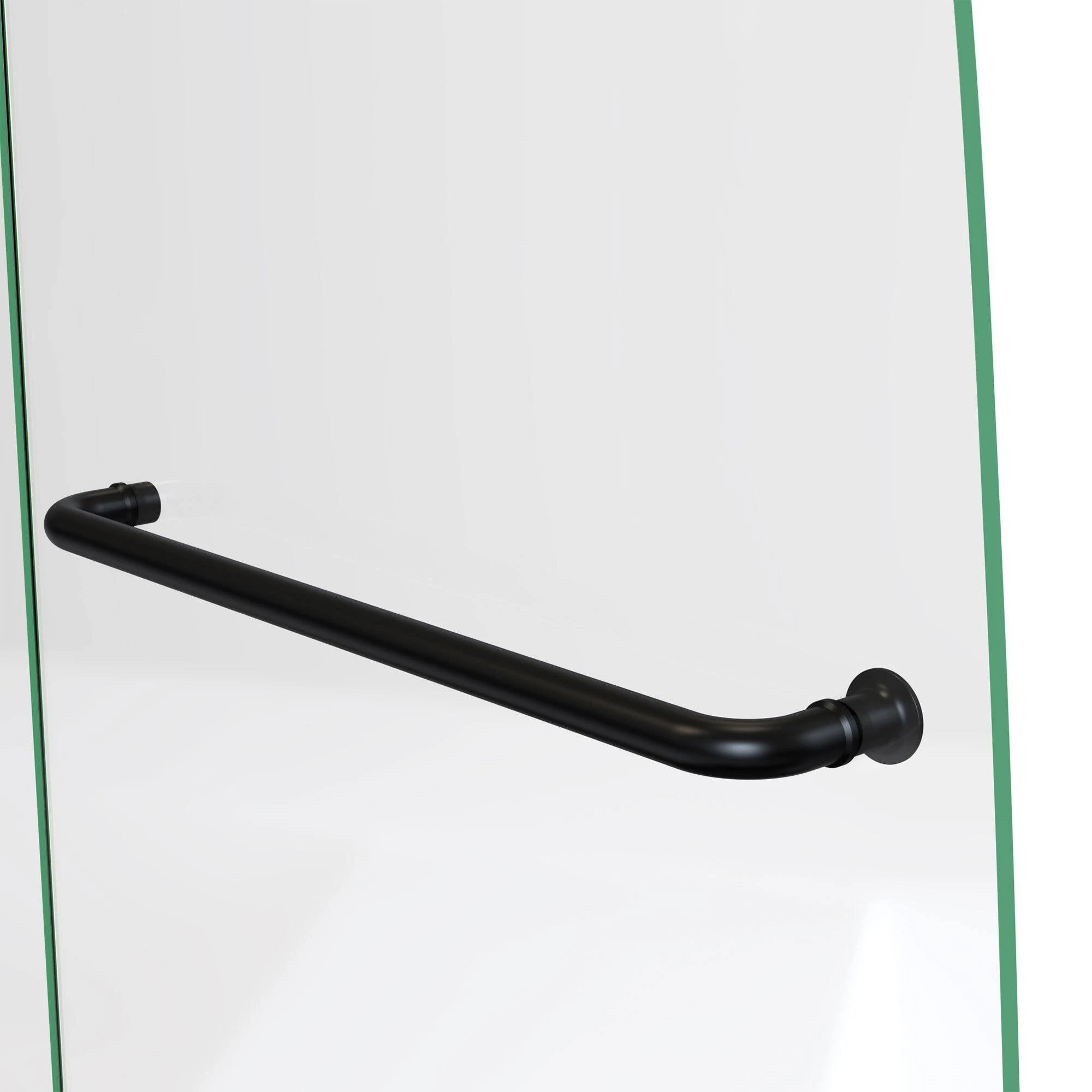 DreamLine SHDR3448580EX09 Aqua Ultra 57-60x22W x 58x22H Frameless Hinged Tub Door with Extender Panel in Satin Black