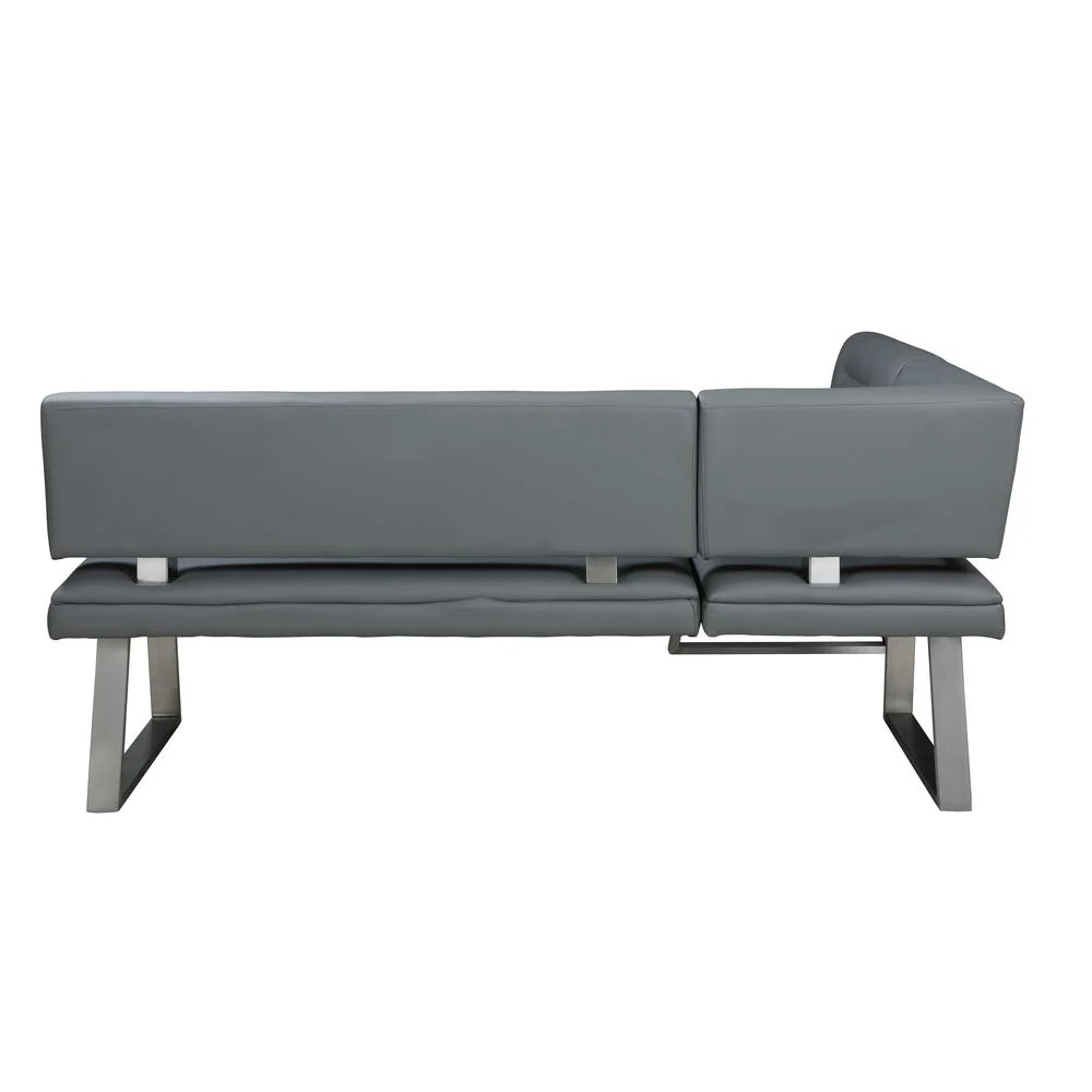 Tufted Reversible Nook in Gray
