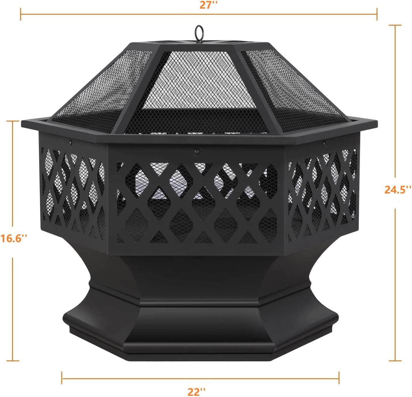 Bonnlo Portable Fire Pit 24''
