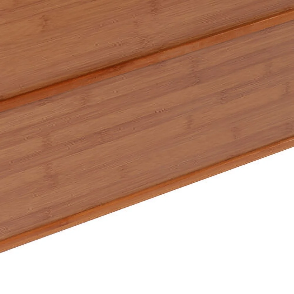 Wooden Storage Pantry Cupboard with 3 Drawers, Cabinets & 2 Acrylic Doors Brown