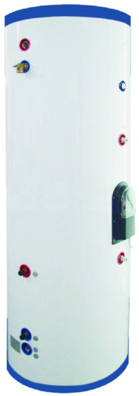 600 Liter 159 Gallon Stainless Steel Solar Hot Water Heater Tank Single Copper Coil Heat Exchanger