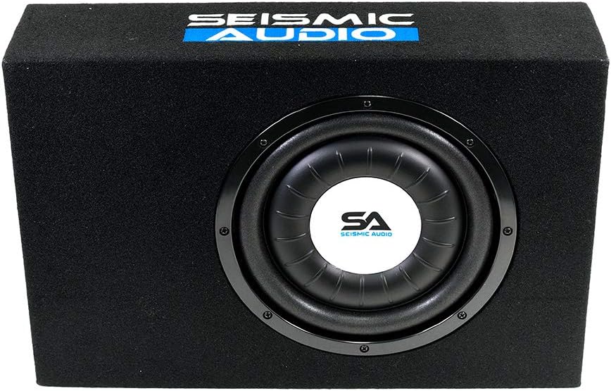 Seismic Audio - SA-SCE08-8 Inch 400 Watt Slim Shallow Mount Car Truck Audio Subwoofer Enclosure