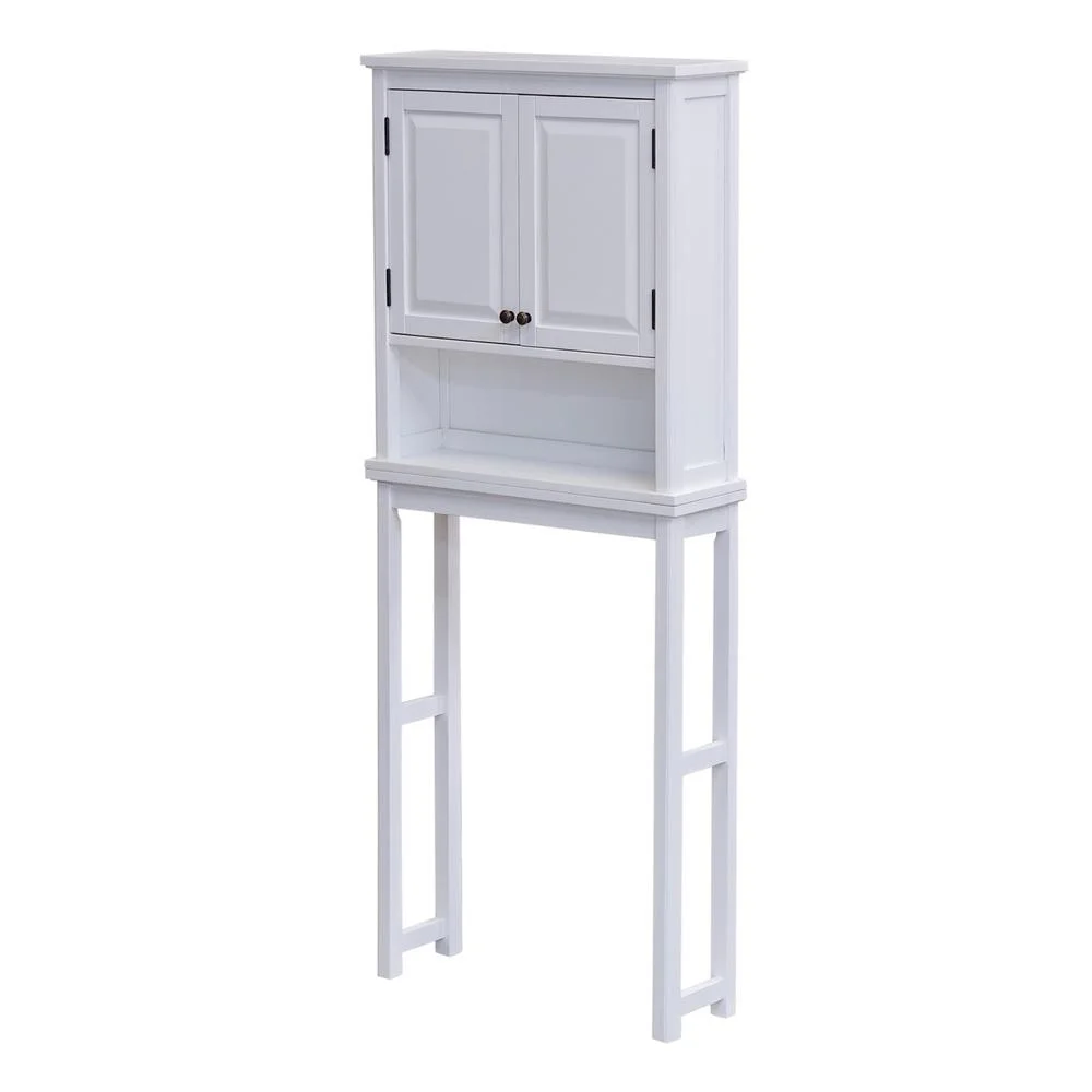 Alaterre Over the Toilet Storage, Space Saver, Upper Cabinet and Open Shelf, Dorset