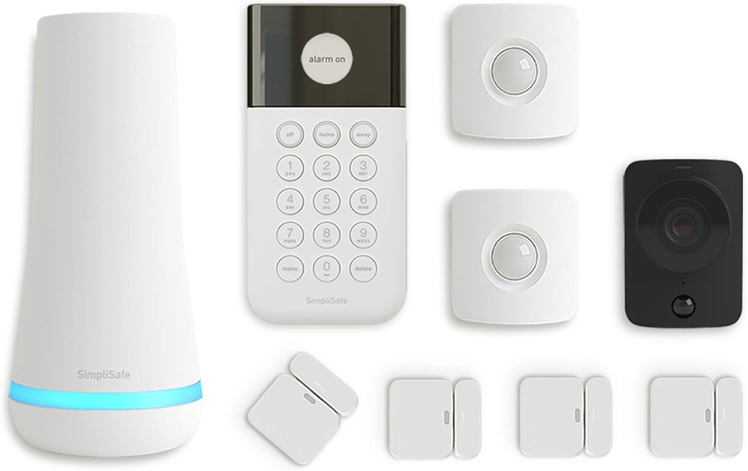 SimpliSafe 9 Piece Wireless Home Security System w/HD Camera - Optional 24/7 Professional Monitoring - No Contract