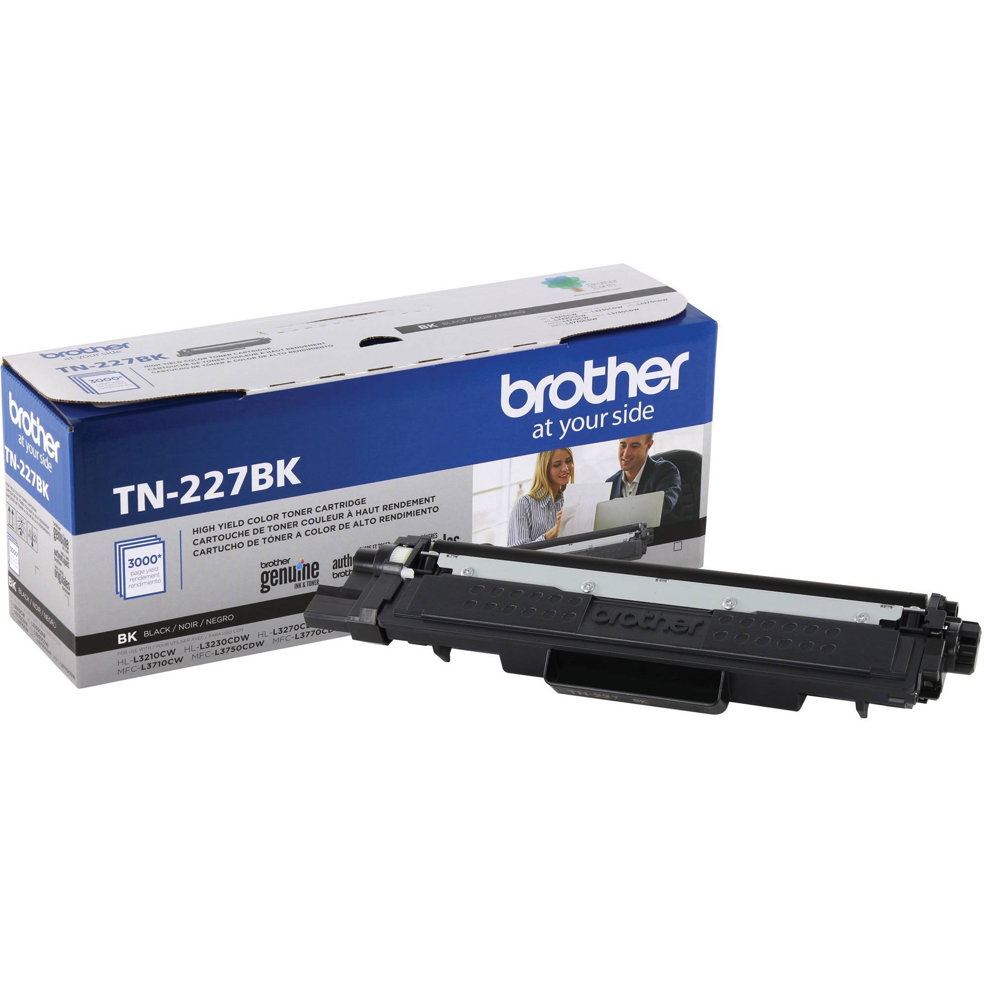 Brother TN227BK High Yield Toner Cartridge - Black