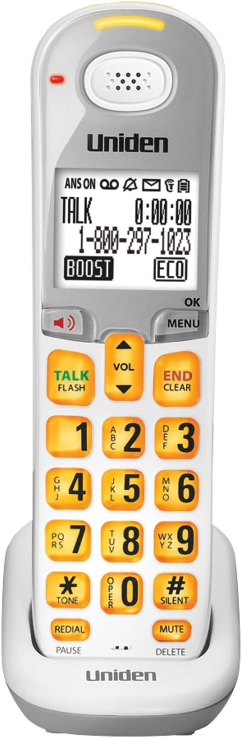 Uniden DECT 6.0 Cordless Phone with Caller ID Answering System - White (D3097)