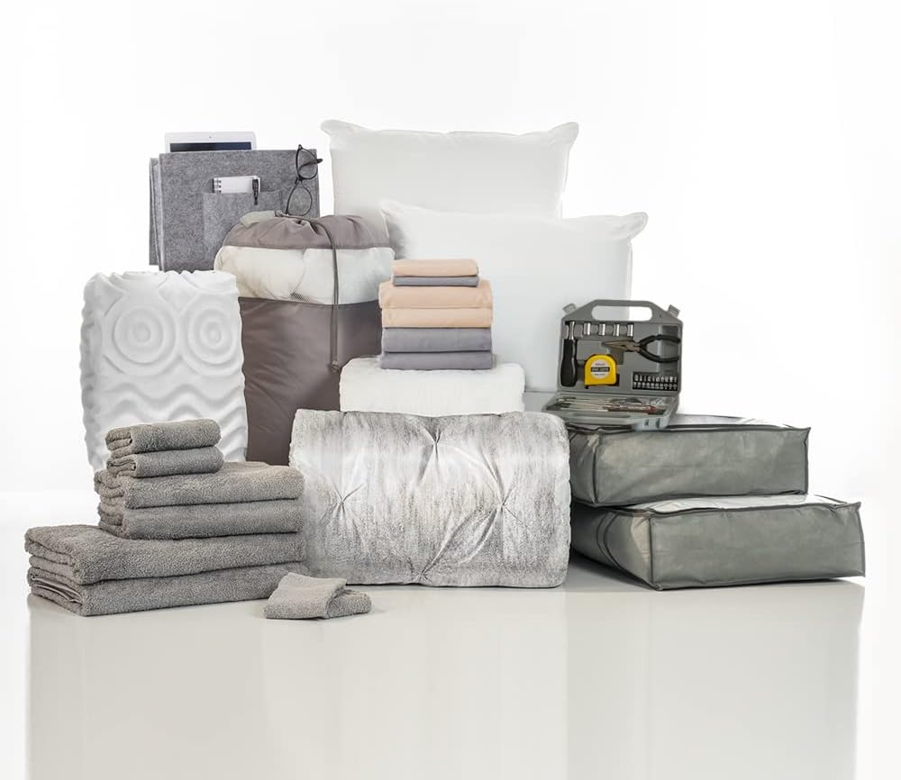 OCM College Dorm Room 25-Piece Complete Campus Pak Trunk Bundle | Twin XL Bedding