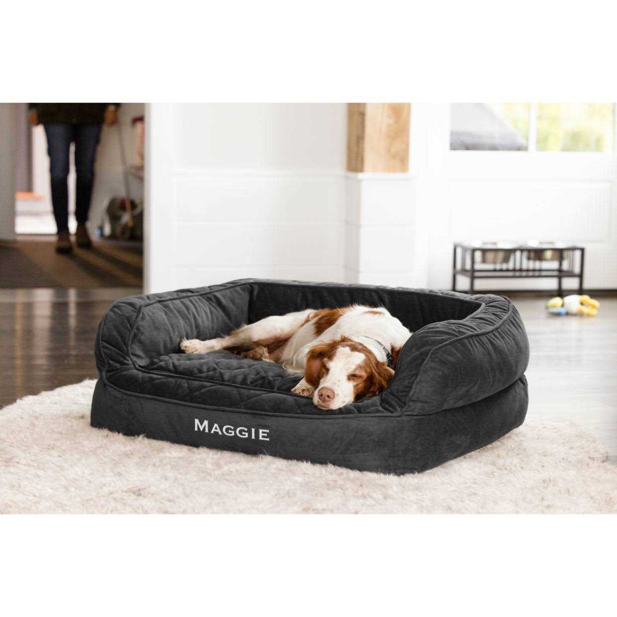 Orvis Memory Foam Couch Dog Bed Slate - Pet Supplies online store