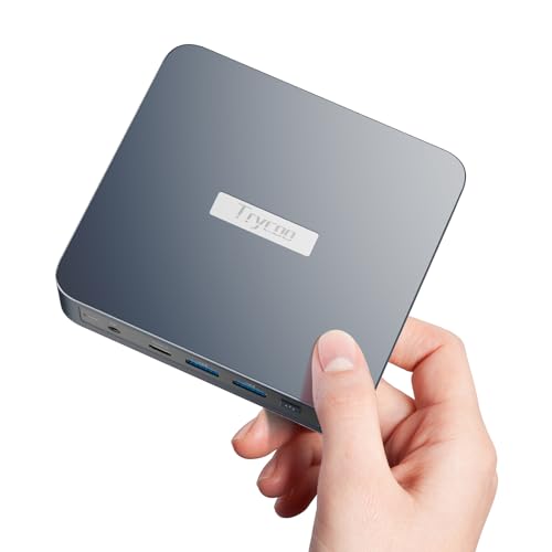 WI-6 Mini Desktop Computer,Intel Alder Lake N95(3.4 GHz) Mini PC, 16GB RAM 512GB M.2 SSD