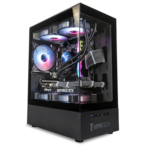 ViprTech Reaper 3.0 Liquid-Cooled PC - AMD Ryzen 7 7700 (5.3Ghz Turbo), RTX 4070 Super 12GB, 32GB DDR5 6400, 2TB NVMe SSD, 800W Gold, VR-Ready