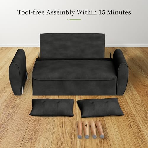 Vongrasig 47" Small Modern Loveseat Sofa