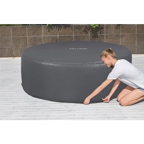 Bestway Coleman Palm Springs 4 to 6 Person EnergySense Smart AirJet Plus Inflatable Hot Tub Outdoor Spa with 140 AirJets and Insulated Cover