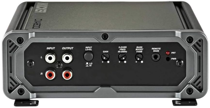 Kicker 46CXA8001T CX Series 1600 Watt Max Power Class D Amp Monoblock Car Audio Sub Vehicle Amplifier, Black