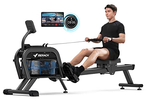 MERACH Rowing Machines for Home, Magnetic Rowing Machine with 16 Levels, Rower Machine of Quiet Resistance