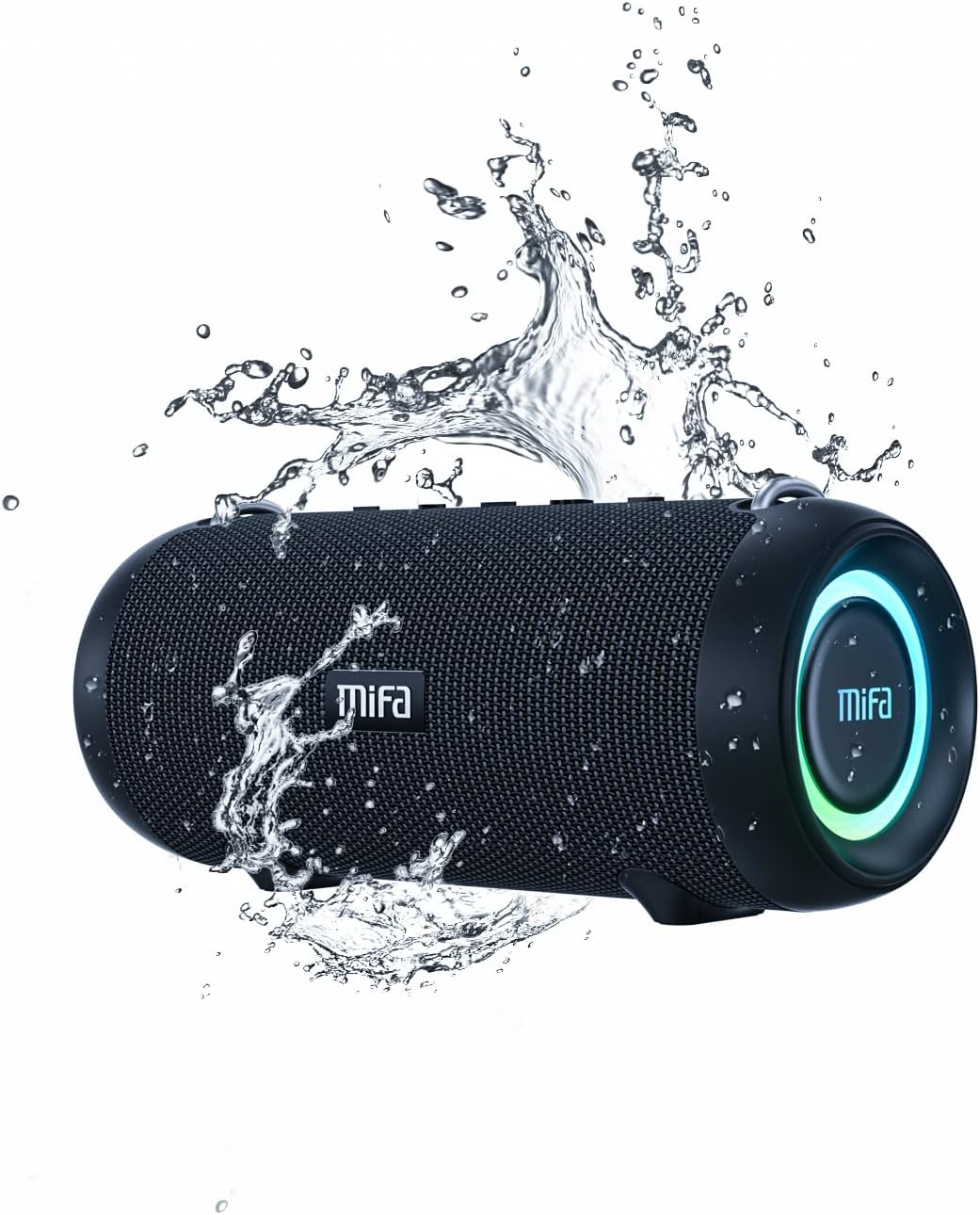 Bluetooth Speaker, MIFA A90 Portable Bluetooth Speaker 60W Deep Bass, IPX7 Waterproof, 24H Playtime, RGB Lights, Built-in Mic, Support Micro SD, USB