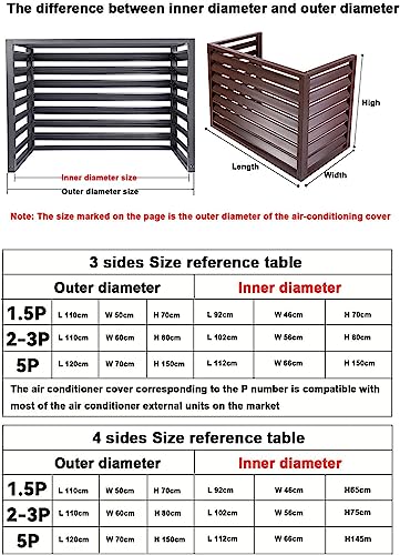 air Conditioner Fence for Outside Units Outdoor Privacy Fence Panels,AC Covers for Outside to Hide Air Conditioner & for Outdoor Privacy