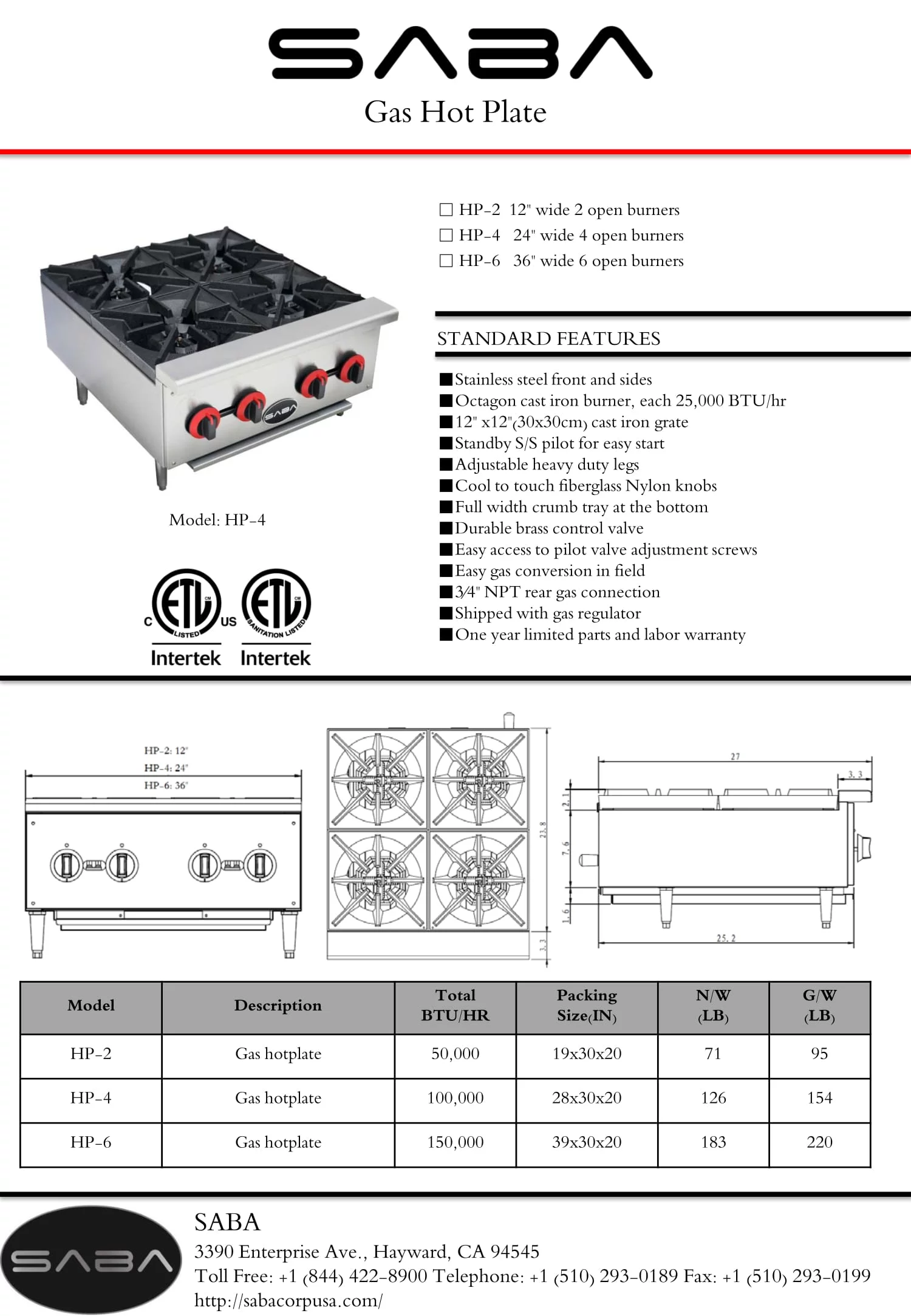 Heavy Duty Commercial Stainless Steel 2 Burner Hot Plate