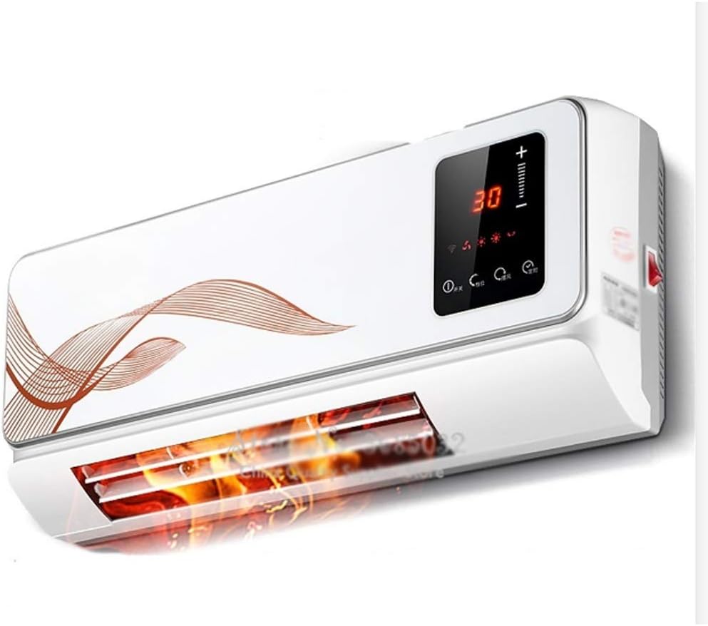 Wall-Mounted Electric Heater Bathroom Waterproof Telecontrol Air Conditioning Machine Heat Energy Saving 3Gears Warm Device