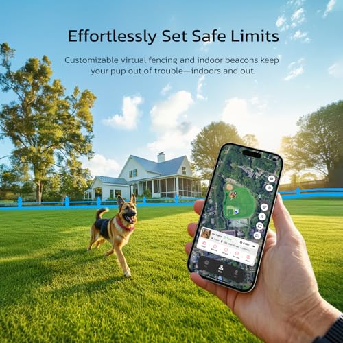 SATELLAI GPS Dog Collar &mdash; World's First GPS Wireless Dog Fence Collar with AI Analysis, Precise Positioning, Invisible Dog Fence