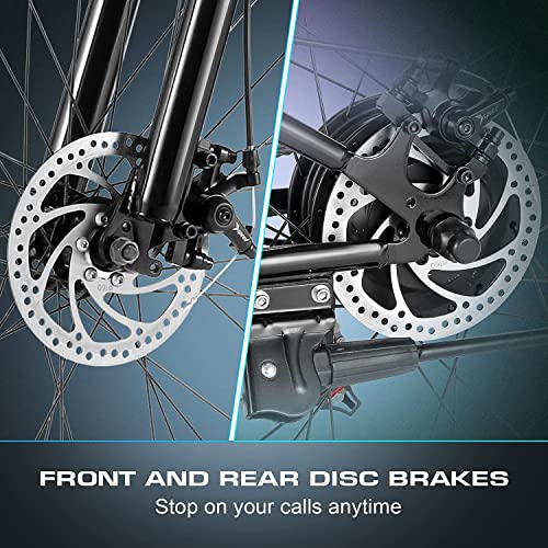 Vivi Electric Bike for Adults 750W Peak Folding Electric Mountain Bike 26'' Commuter Ebike 22MPH Adult Electric Bicycles with Removable Battery