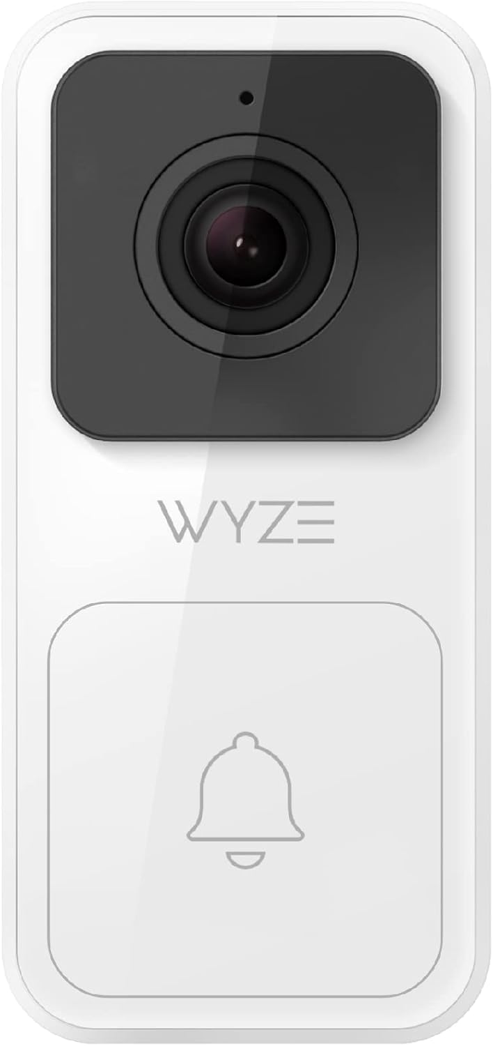Wyze Video Doorbell with Chime (Horizontal Wedge Included), 1080p HD Video, 3:4 Aspect Ratio: 3:4 Head-to-Toe View, 2-Way Audio, Night Vision