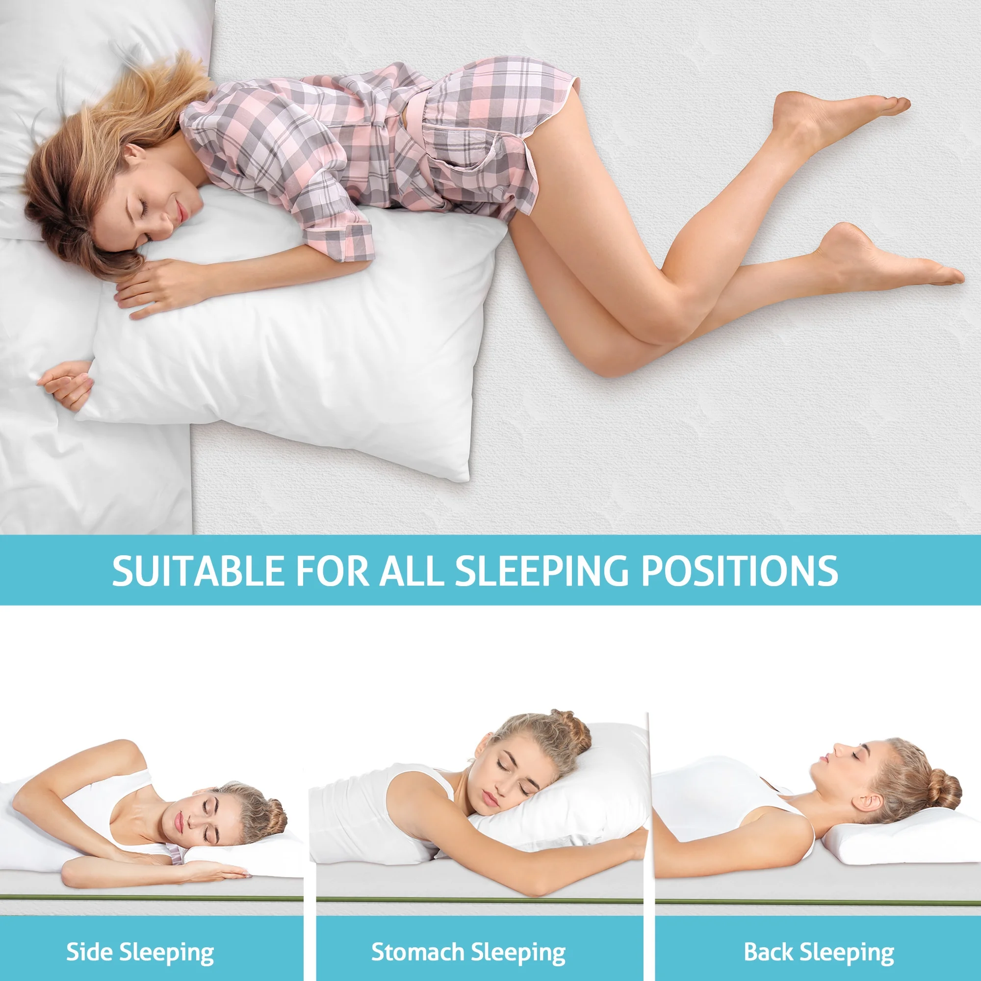 10 Inch Twin Size Mattress in a Box, Gel Memory Foam Hybrid Mattress , Double Mattress Pressure Relief & Firm Mattress Twin Size