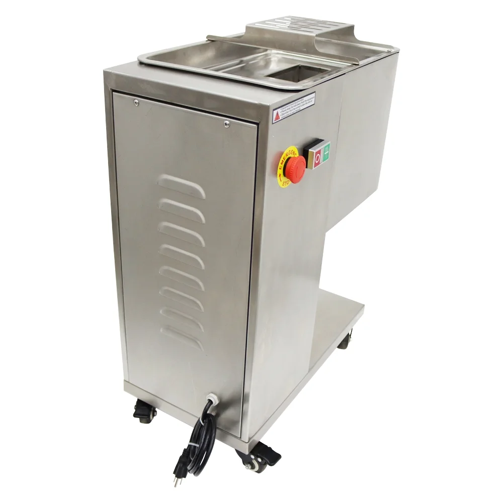 INTSUPERMAI Commercial Meat Slicer Meat Cutting Machine Stainless Steel with 3mm Blade