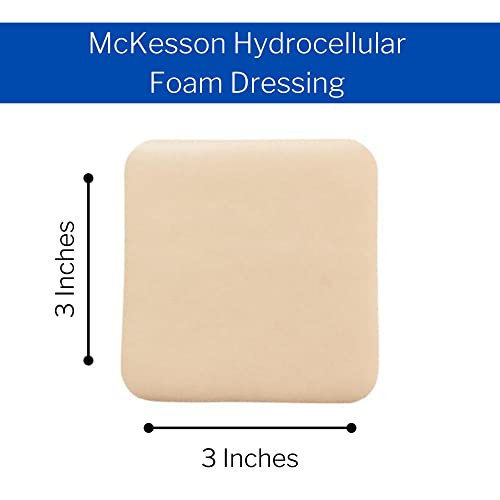 McKesson Silicone Foam Dressing Square No Border Film Backing