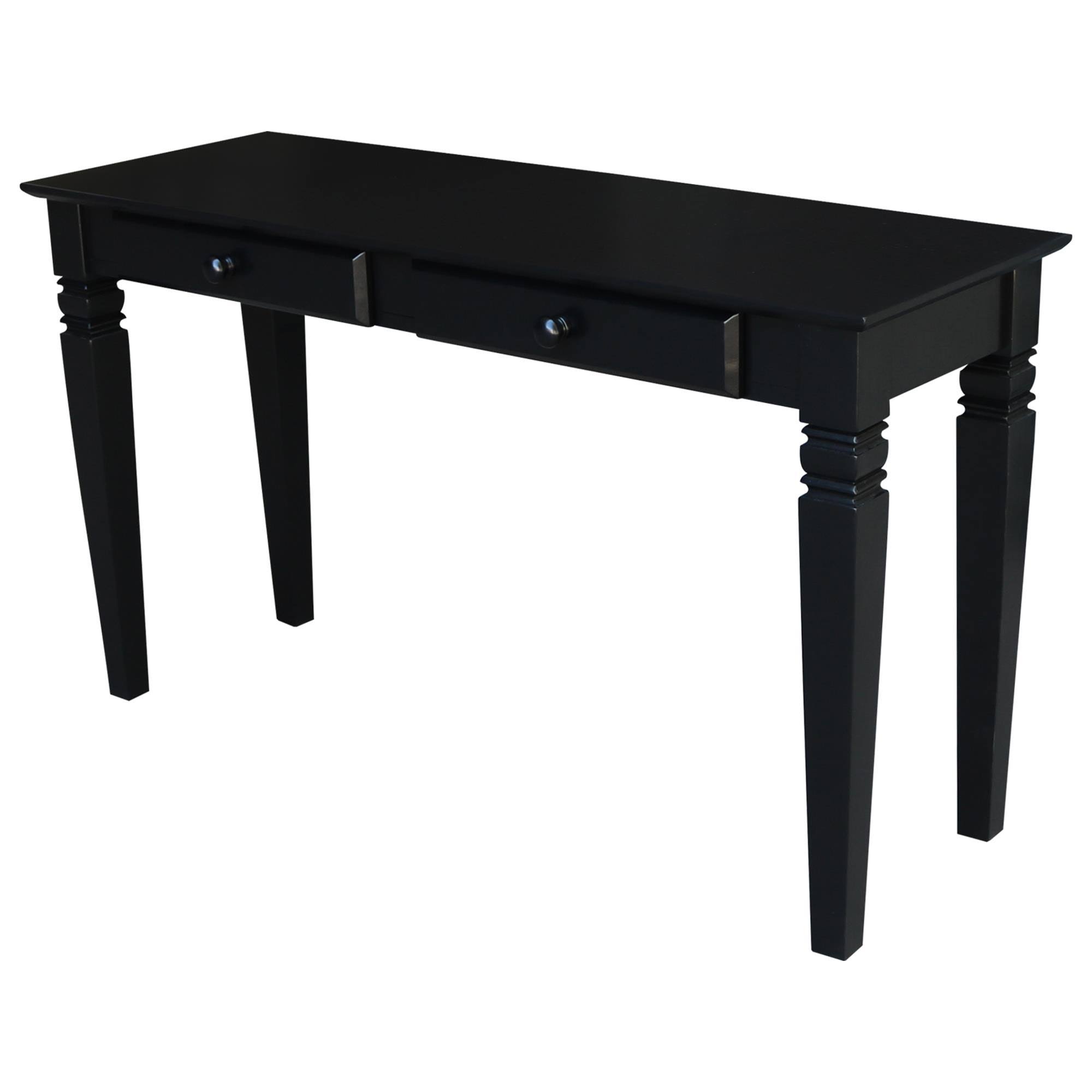 International Concepts Java Console Table with 2 Drawers - Black
