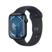 Apple Watch Series 9 [GPS 45mm] Midnight Aluminum Case with Midnight Sport Band, S/M (Renewed) - Radiant Selections