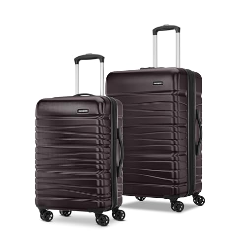 Samsonite Evolve SE Hardside Expandable Luggage with Double Spinner Wheels, Bass Black, Carry-on