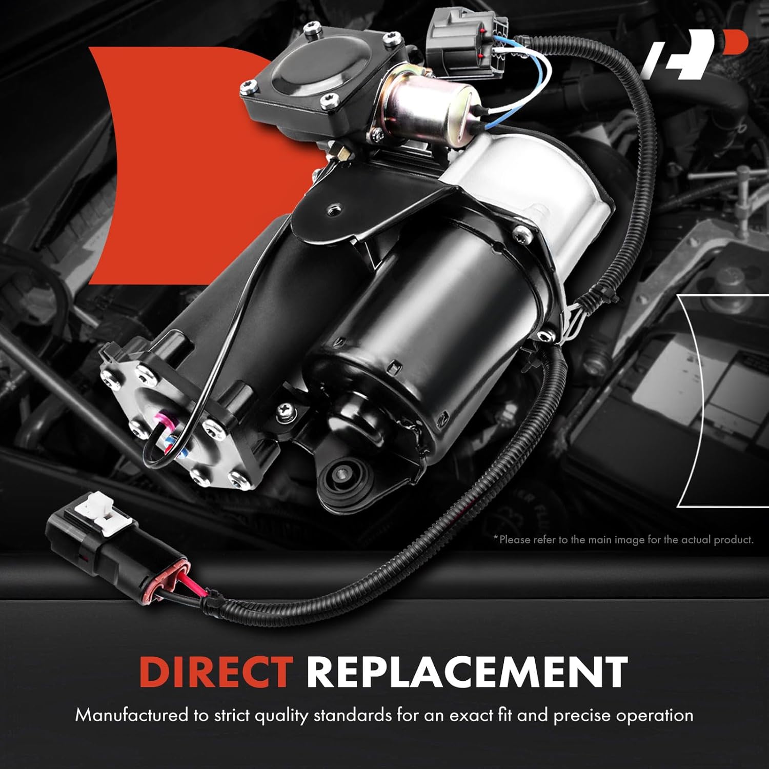 A-Premium 200PSI 3/8 NPT 12V Air Ride Suspension Compressor Pump Kit with Air Filter Stainless Steel Hose Check Valve