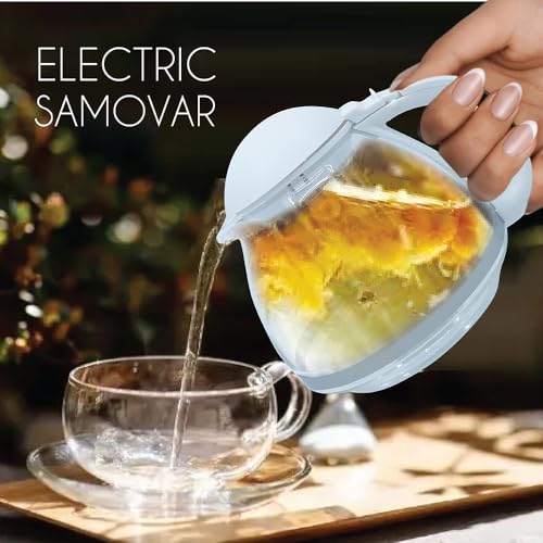 TtAk HOUSEWARE Electric Glass Samovar
