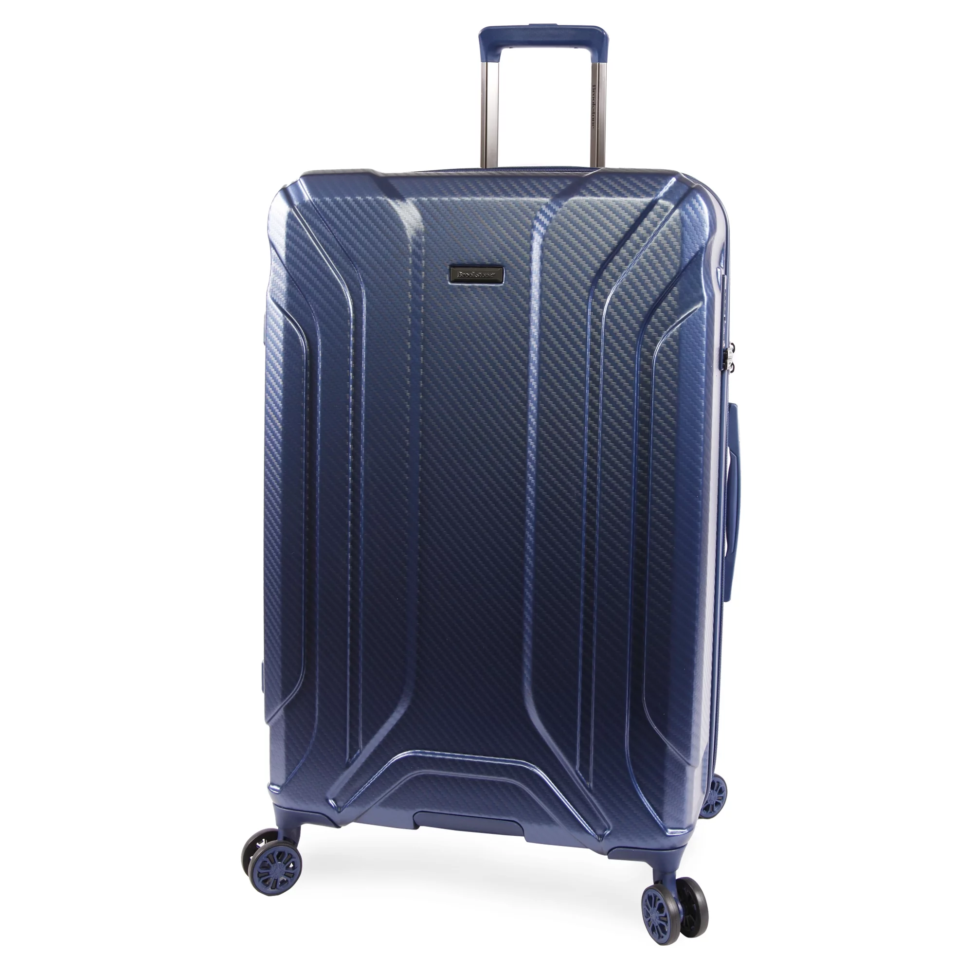 Brookstone Keane 29" Hardside Check-In Spinner Luggage, Metallic Blue - Curated Treasures Market
