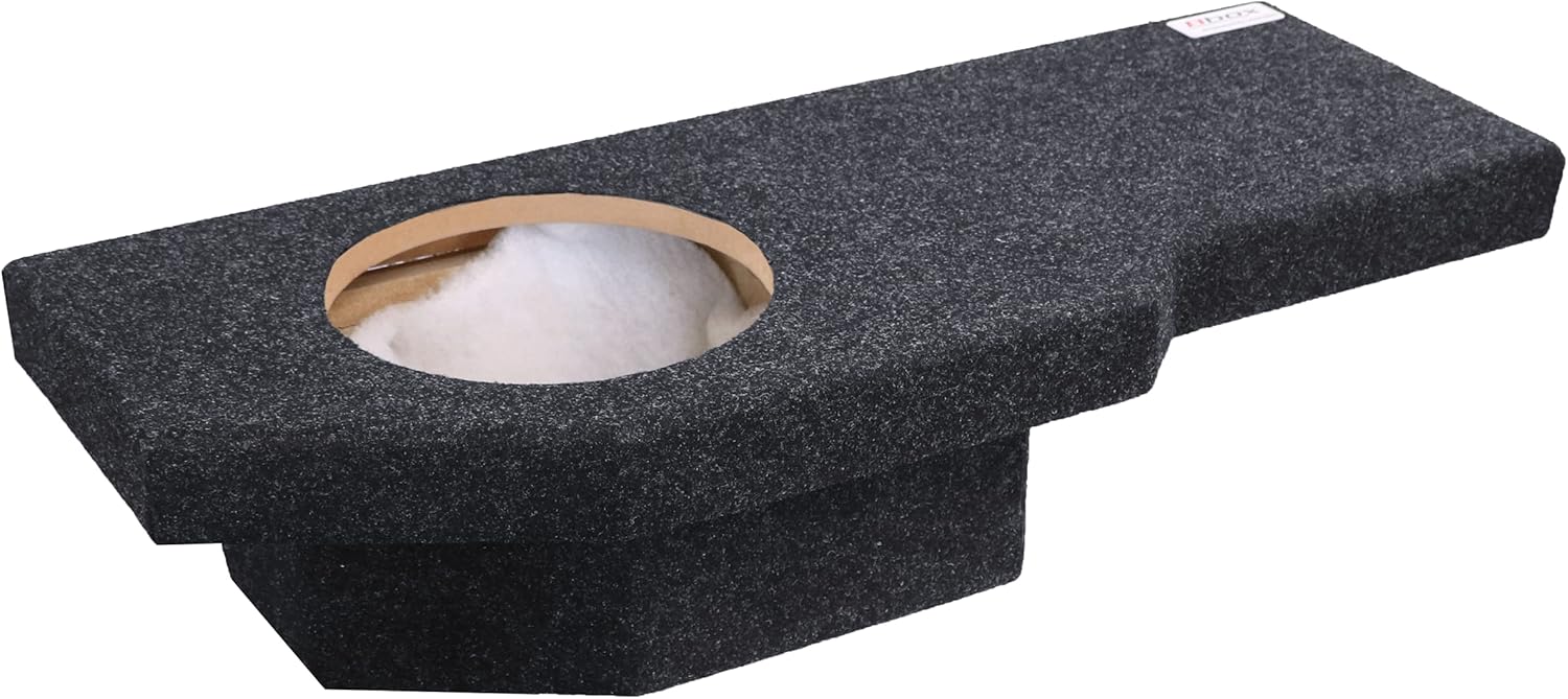 Bbox Single 12 Inch Subwoofer Sealed Enclosure - Fits 2002 - 2018 Dodge Ram Quad Cab - Carpeted Car Subwoofer Boxes & Enclosures