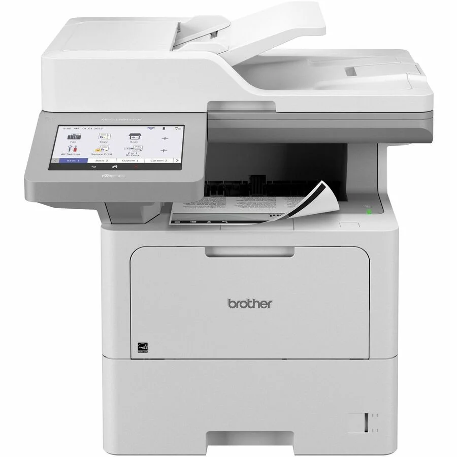 Brother MFC-L6915DW Wireless Laser Multifunction Printer - Monochrome - Copier/Fax/Printer/Scanner - 52 ppm Mono Print - 1200 x 1200 dpi Print