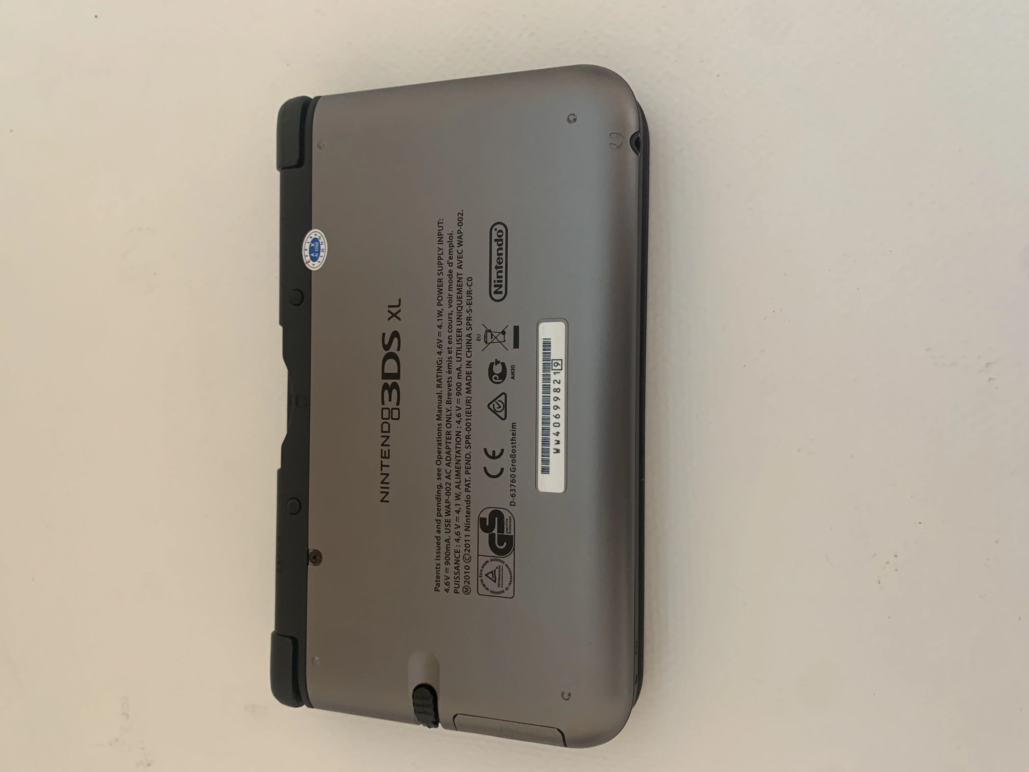UsedNintendo 3DS XL Gun Metal Video Game Console with Stylus, Charger and 16 GB SD Memory Card