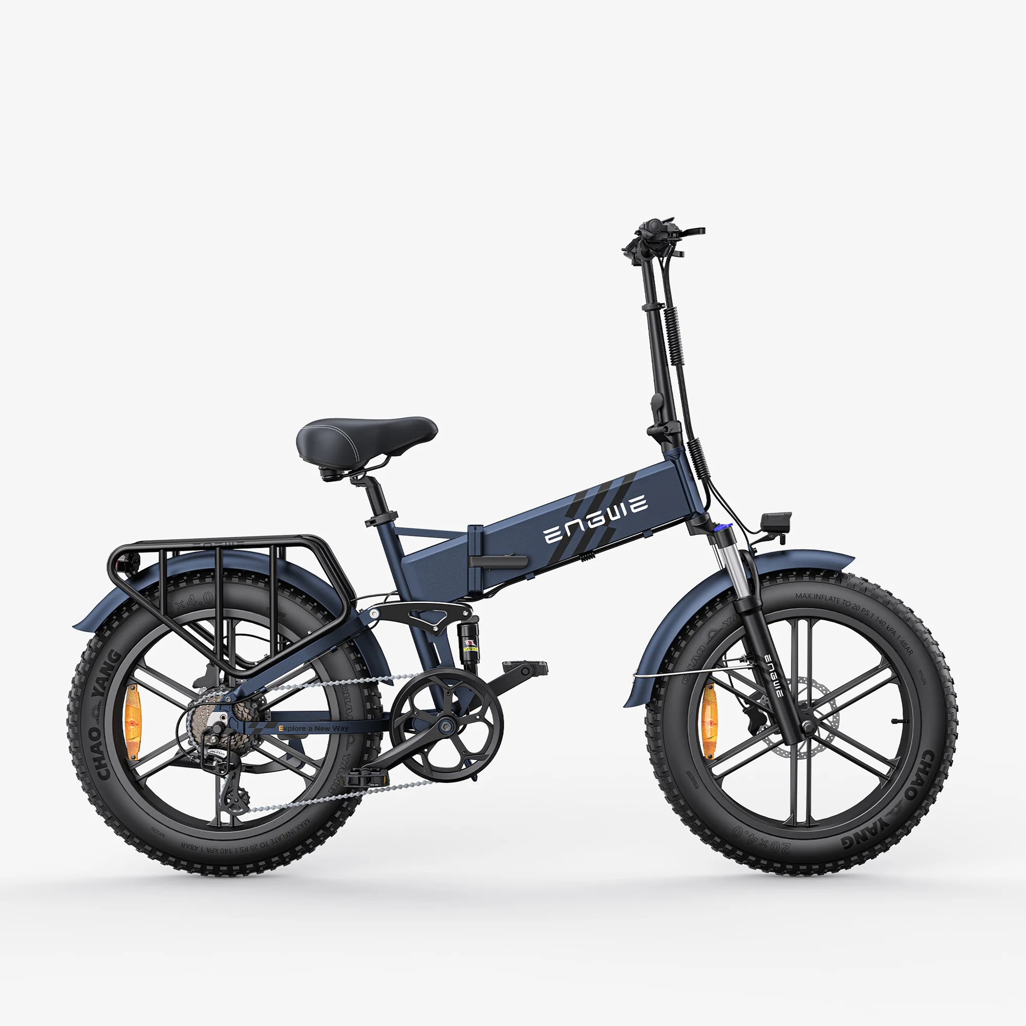 ENGWE Engine Pro 2.0 1200W Peak Power Folding Electric Bike for Adults, 75N.m ,Torque Sensor 4.0 * 20” Fat Tire 52V 16AH Battery, Up to 28MPH