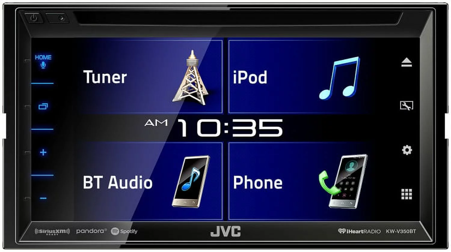 JVC KW-V350BT 6.8" Receiver With Bluetooth, 13-Band EQ + SiriusXM Satellite Radio Tuner & Back-Up Camera