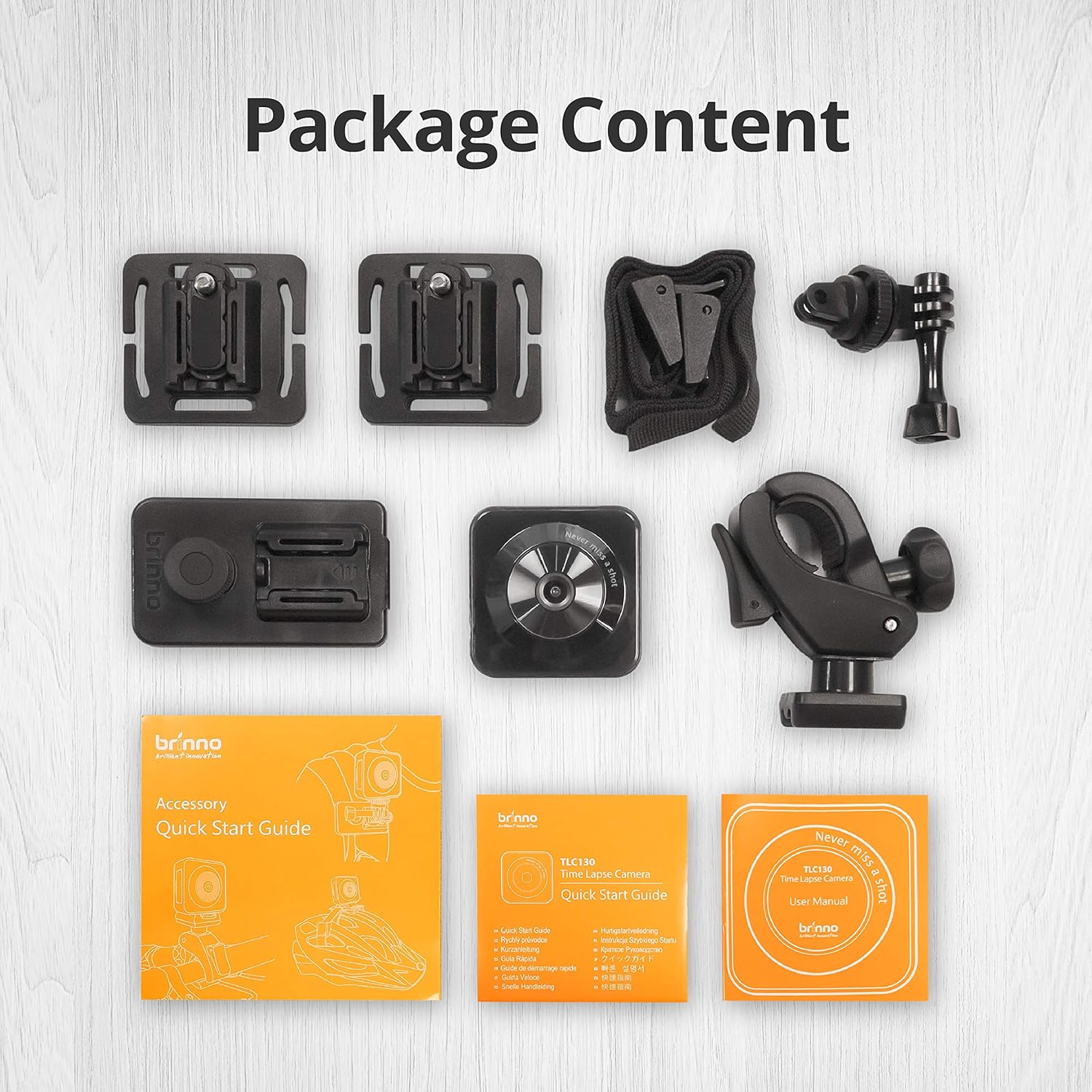 Brinno TLC130 Time Lapse Camera, Long Battery Life, WiFi/BLE Video Editing App, Step Video, Photo, HD 1080p, IPX4 Water Resistant