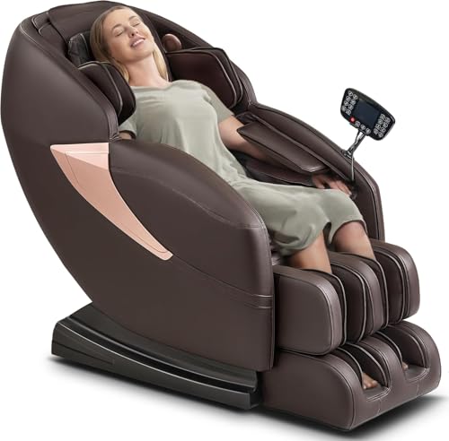 Massage Chair, 14 Massage Points Full Body Massage Chair, Zero Gravity Extra Large Shiatsu Recliner w/Lumbar & Calf Heating, 20 Auto Modes