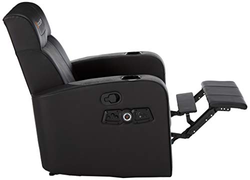 X Rocker Gamma Recliner Gaming Chair, 2.1 Bluetooth Audio System, Headrest Mounted Speakers, Built-in Footrest and Cupholder, 718001