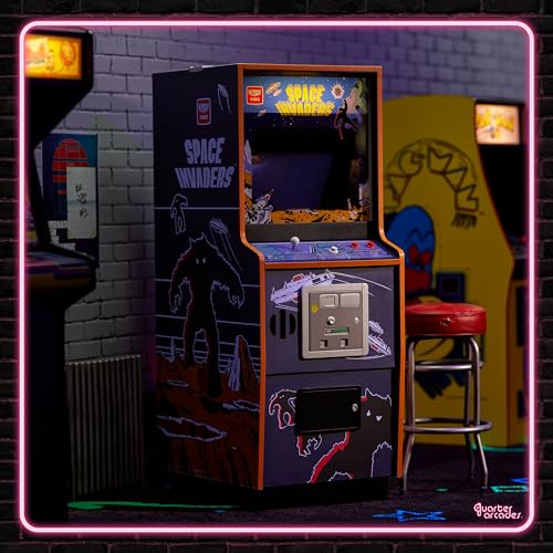 Numskull Quarter Arcades Teenage Mutant Ninja Turtles Collector's Edition Mini Arcade - 1/4 Scale Authentic Wooden Replica, Original ROM