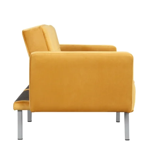Modern Convertible Folding Futon Sofa Bed for Compact Living Space, Apartment, Dorm