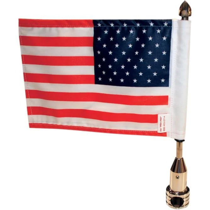 Pro Pad RFM-FXD4 Tour Pack Solid Flag Mount 3/8in. Bars - with 6in. x 9in. Flag - Avayadevconnect