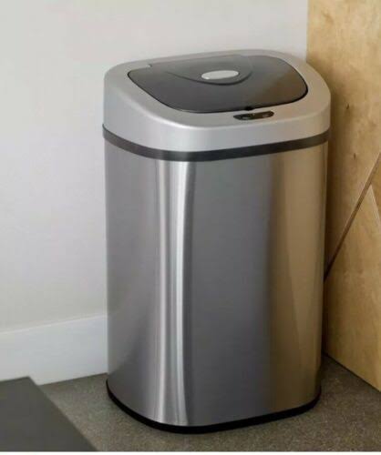 Nine Stars Motion Sensor Touchless 21.1 Gal Trash Can, Stainless Steel