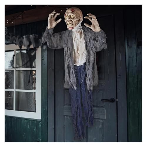 Holiday Decoration Halloween Hanging Zombie and Groundbreaker Decoration for The Best Halloween Decorations Zombie Outdoor Prop with Flowing Robe