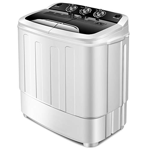 Giantex Portable Compact 13 Lbs Mini Twin Tub Washing Machine Washer Spin Dryer