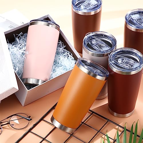 Sieral 36 Packs Stainless Steel Tumbler Bulk with Lid Vacuum Double Wall Insulated Travel Coffee Mug Powder Coated Tumbler Cup for Graduation Wedding