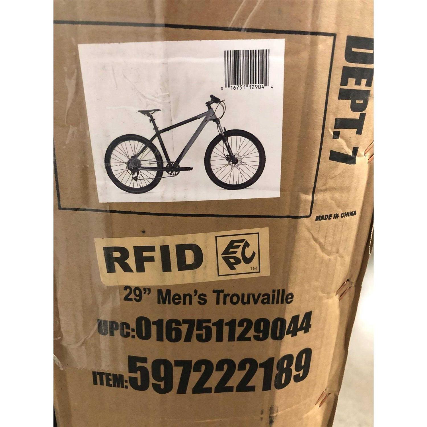 Kent Bicycles 29 Mens Trouvaille Mountain Bike Medium, Black and Taupe - Sports Supplies Online Store